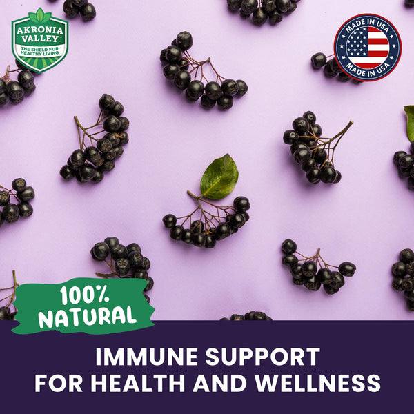 Akronia Valley Aronia Berry Gummies | Immune Support, for Health and Wellness, Delicious Aronia Flavor