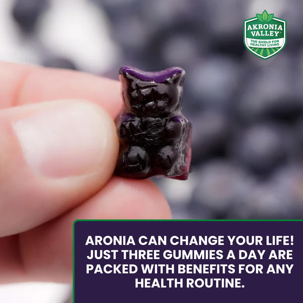Akronia Valley Aronia Berry Gummies | Immune Support, for Health and Wellness, Delicious Aronia Flavor